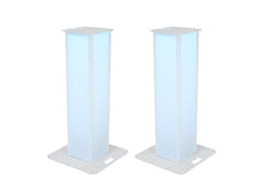 EUROLITE 2x Stage Stand 150cm inkl. Abdeckung und Tasche, weiß