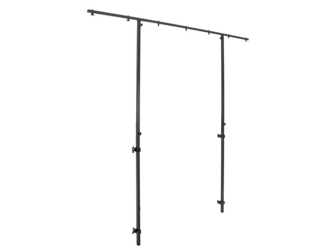 OMNITRONIC Set Compact Mobile DJ-Ständer inkl. Abdeckung + Erweiterungsrahmen