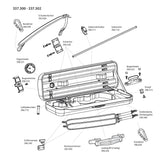GEWA Geigen case JAEGER Prestige - Tragegriff, braun