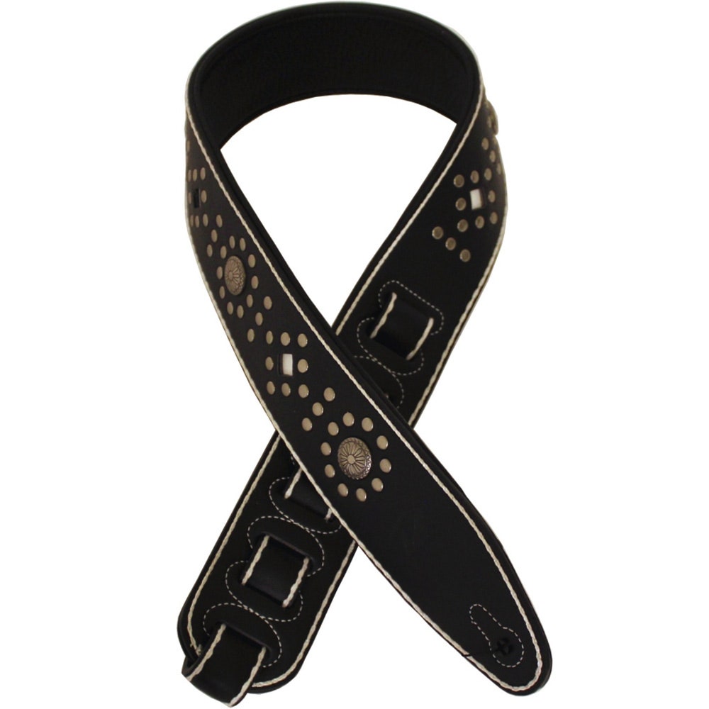 Profile DLX01-2 Gurt aus Bekleidungsleder Black