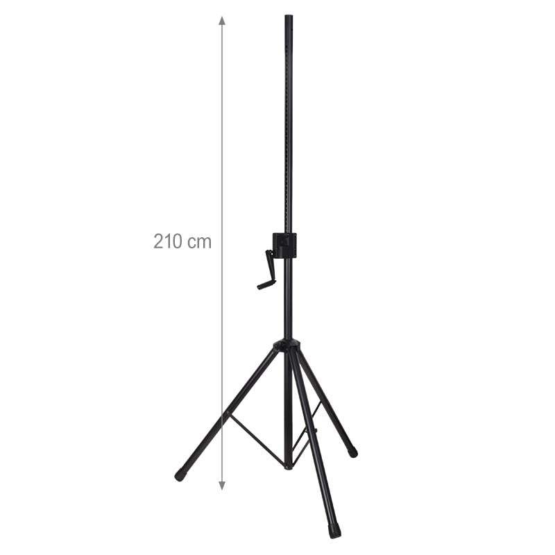 Wind-Up Lautsprecherstativ 130-210cm (70 kg)