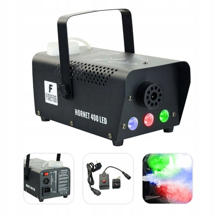 Firefog Hornet 400LED nebelmaschine 400 W mit LED und 2 Fernbedienungen, schwarz