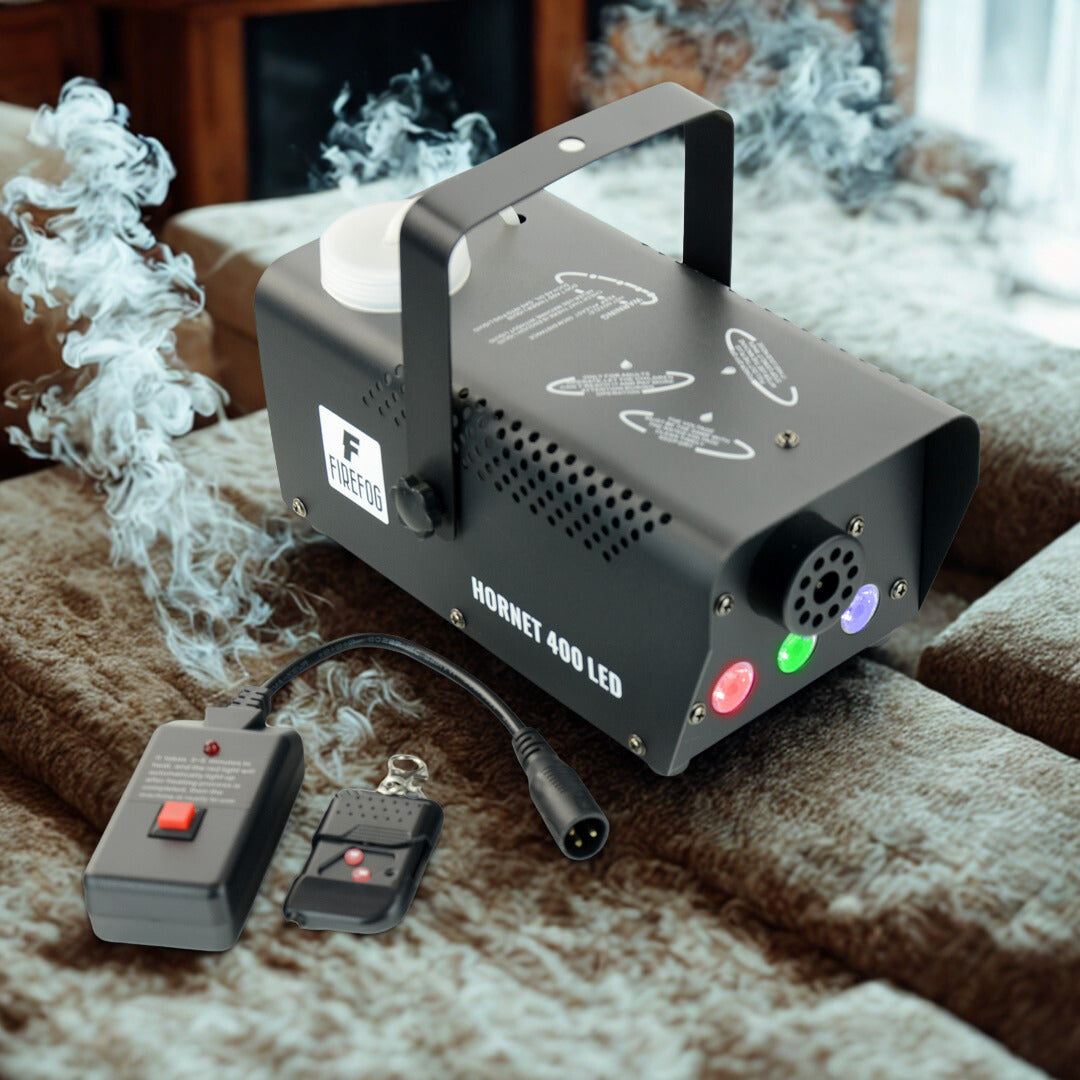 Firefog Hornet 400LED nebelmaschine 400 W mit LED und 2 Fernbedienungen, schwarz