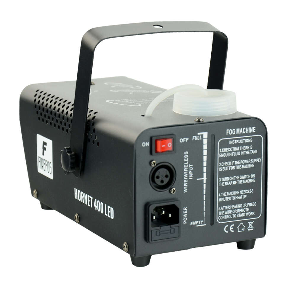 Firefog Hornet 400LED nebelmaschine 400 W mit LED und 2 Fernbedienungen, schwarz