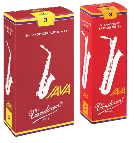 Vandoren Blätter Sopransaxophon Java Filed Red - 3 1/2