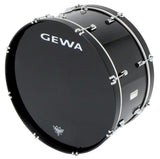 GEWA Marschgroßtrommel 24" x 10", schwarz, Remo-Fell
