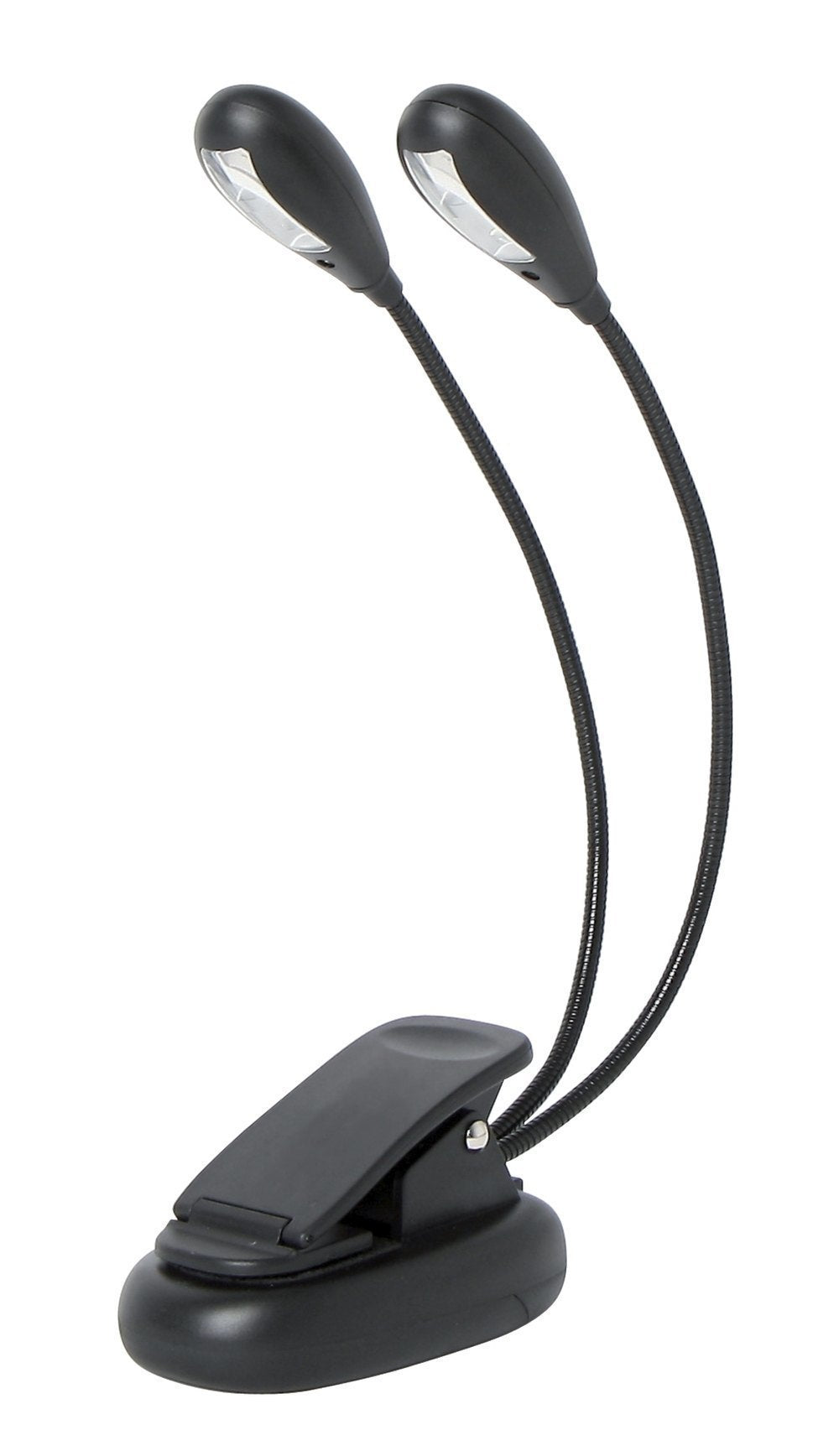 GEWA Notenpultleuchte 02/02 mit zwei Schwanenhälsen und 4 LED
