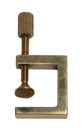 GEWA Kantenklemme aus Messing, 15 x 15 mm, bewegliche Druckplatte
