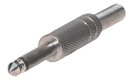 GEWA 6,3-mm-Mono-Klinkenstecker mit Knickschutz