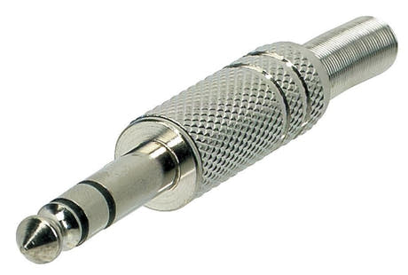 GEWA 6,3-mm-Stereo-Klinkenstecker mit Knickschutz