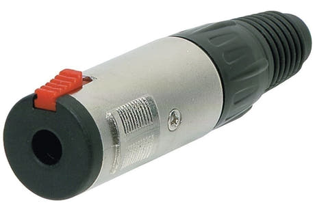 GEWA 6,3-mm-Stereo-Klinkenstecker mit Verriegelung und Zugentlastung