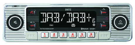 Retro Radio - DAB +, Bluetooth and USB, Silver