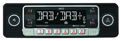 Retro Radio - DAB +, Bluetooth and USB, Black