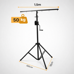 Hardman LS2 wind-up Lichtstativ, 1,6 bis 2,8 m, 50 kg
