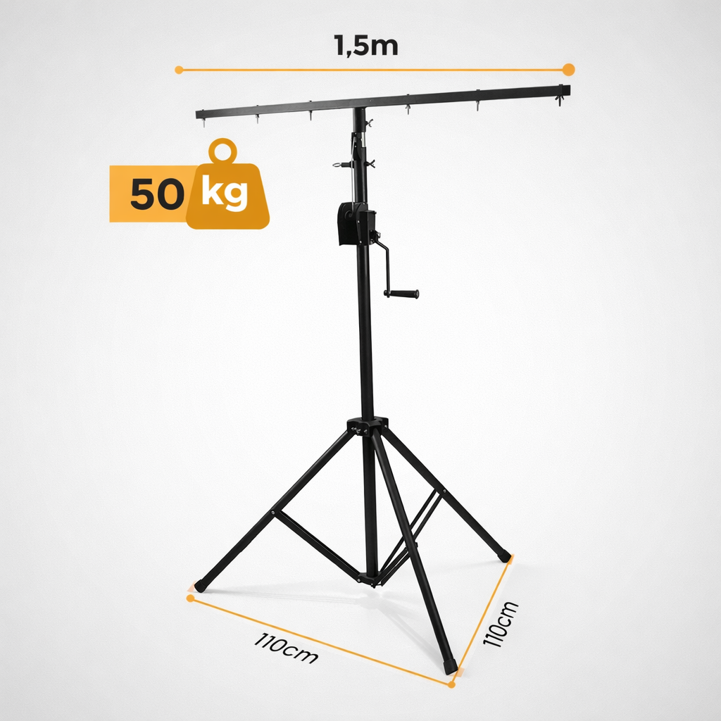 Hardman LS2 wind-up Lichtstativ, 1,6 bis 2,8 m, 50 kg