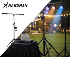 Hardman LS2 wind-up Lichtstativ, 1,6 bis 2,8 m, 50 kg