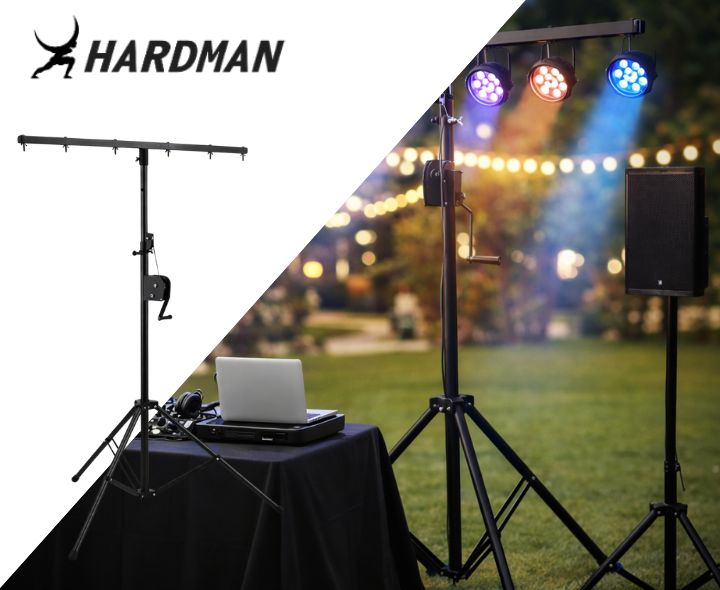 Hardman LS2 wind-up Lichtstativ, 1,6 bis 2,8 m, 50 kg