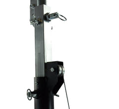 Hardman LS4 wind-up Lichtstativ mit doppelter Quertraverse, 1,7 bis 4,3 m
