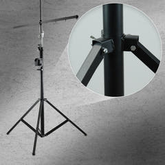 Hardman LS4 wind-up Lichtstativ mit doppelter Quertraverse, 1,7 bis 4,3 m