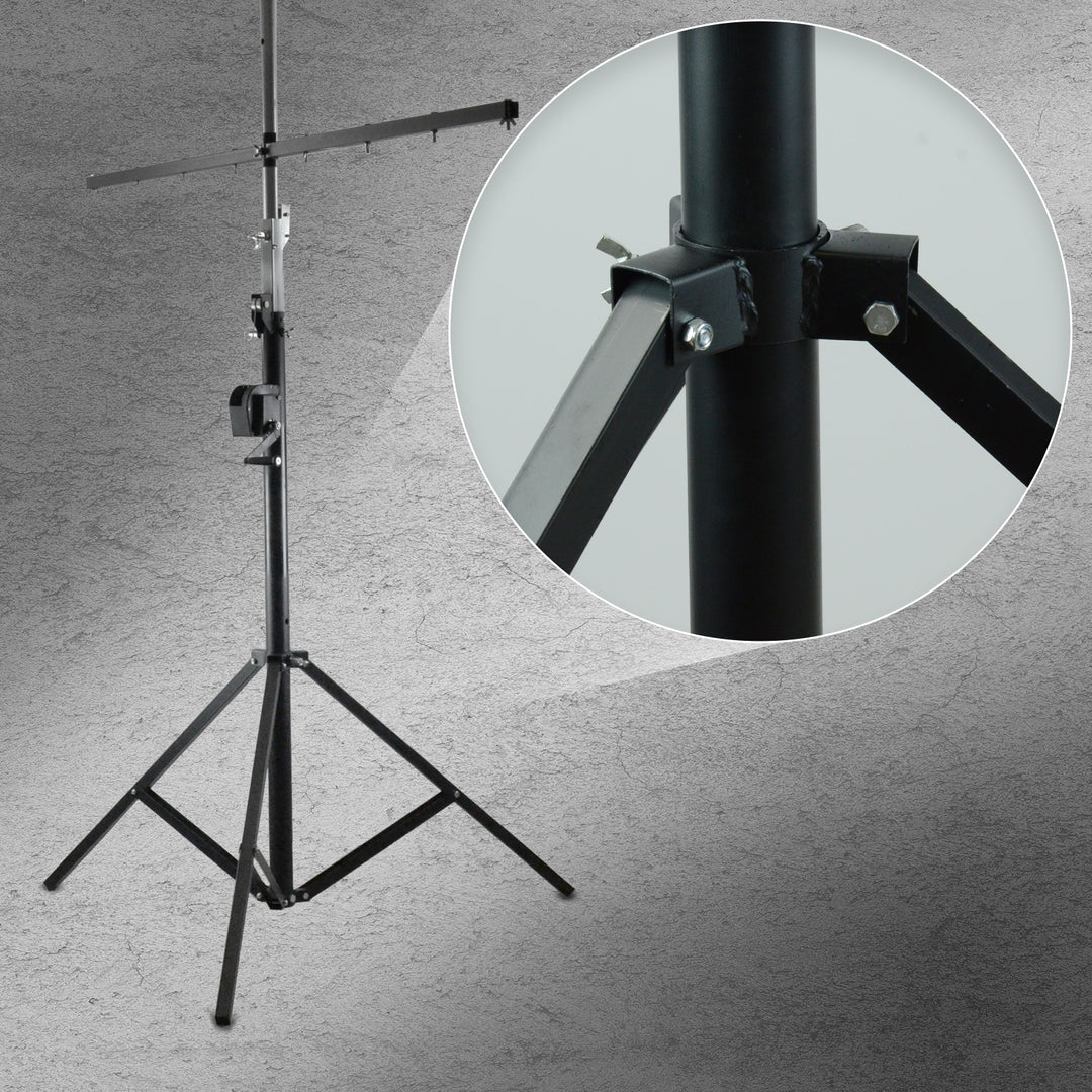 Hardman LS4 wind-up Lichtstativ mit doppelter Quertraverse, 1,7 bis 4,3 m