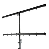 Hardman LS4 wind-up Lichtstativ mit doppelter Quertraverse, 1,7 bis 4,3 m