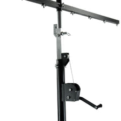 Hardman LS4 wind-up Lichtstativ mit doppelter Quertraverse, 1,7 bis 4,3 m