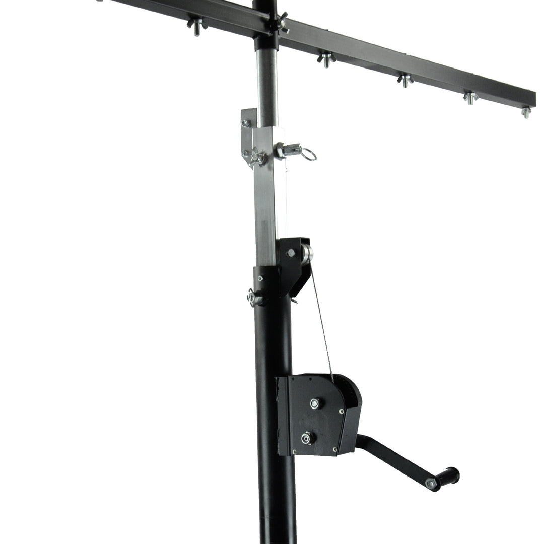 Hardman LS4 wind-up Lichtstativ mit doppelter Quertraverse, 1,7 bis 4,3 m