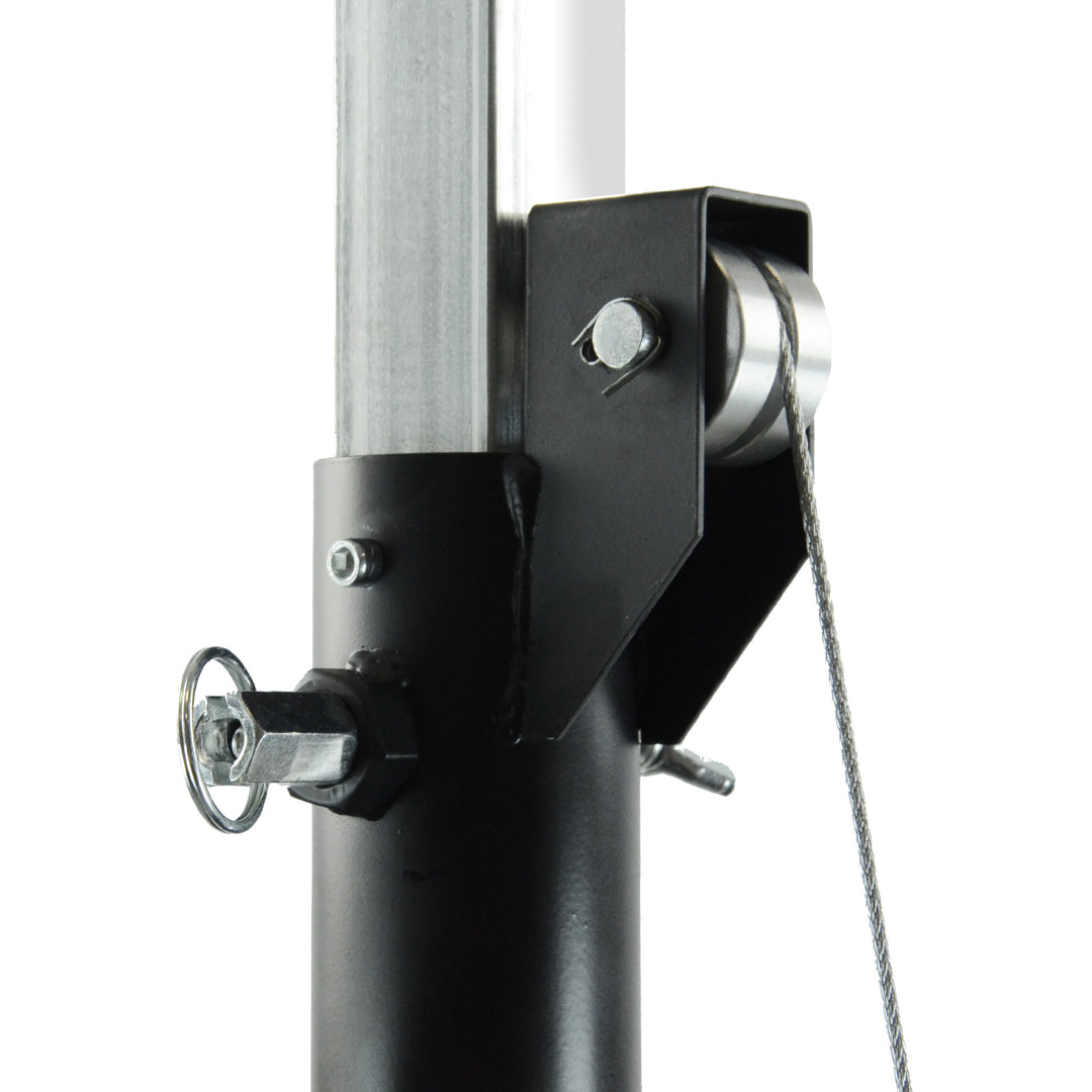 Hardman LS4 wind-up Lichtstativ mit doppelter Quertraverse, 1,7 bis 4,3 m