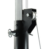 Hardman LS4 wind-up Lichtstativ mit doppelter Quertraverse, 1,7 bis 4,3 m