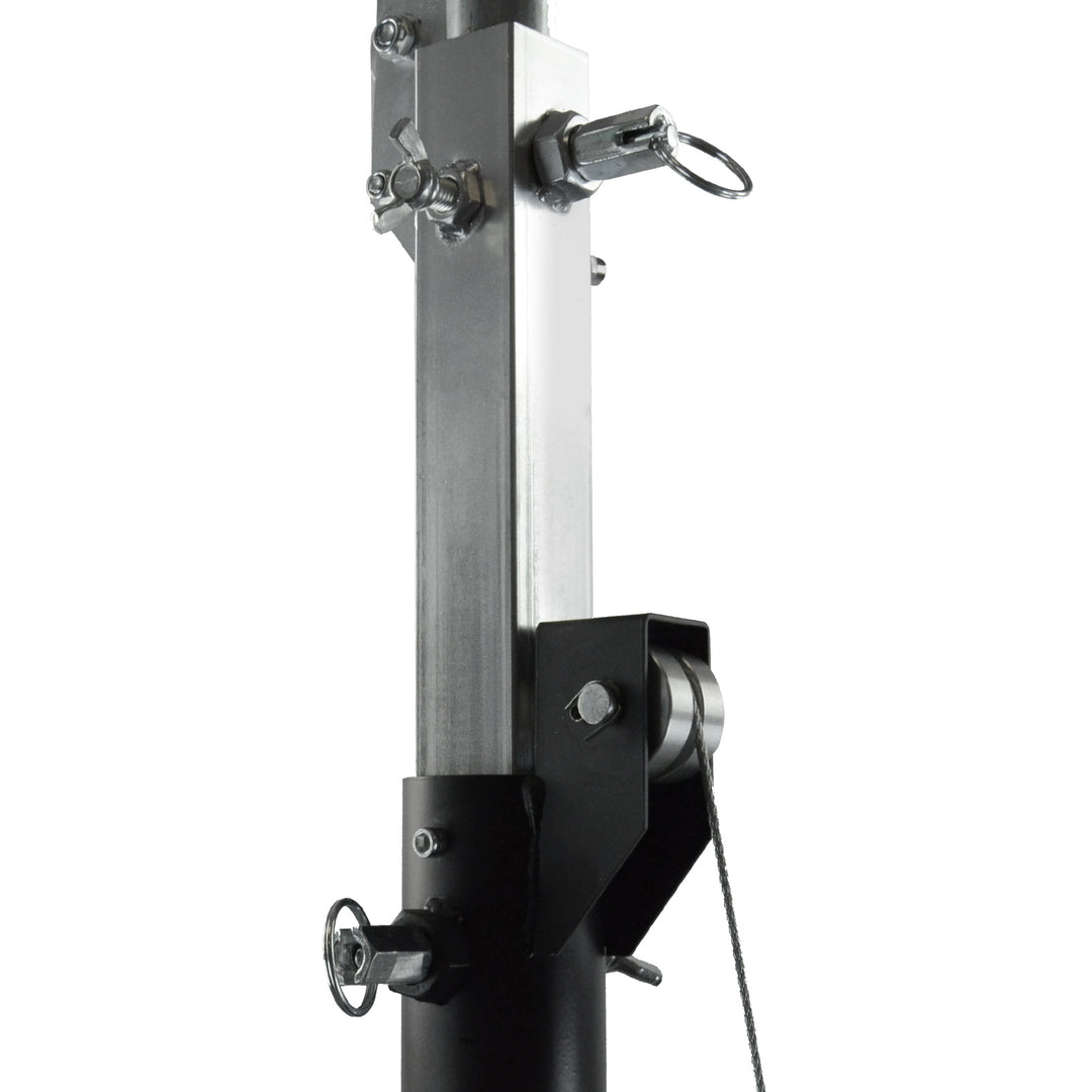 Hardman LS4 wind-up Lichtstativ mit doppelter Quertraverse, 1,7 bis 4,3 m