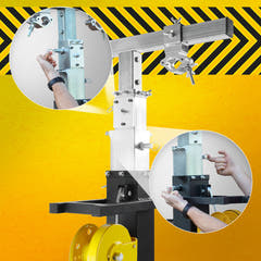 Hardman ST300 Bühnenturm mit Seilzug, 2 bis 5,5 m, 300 kg