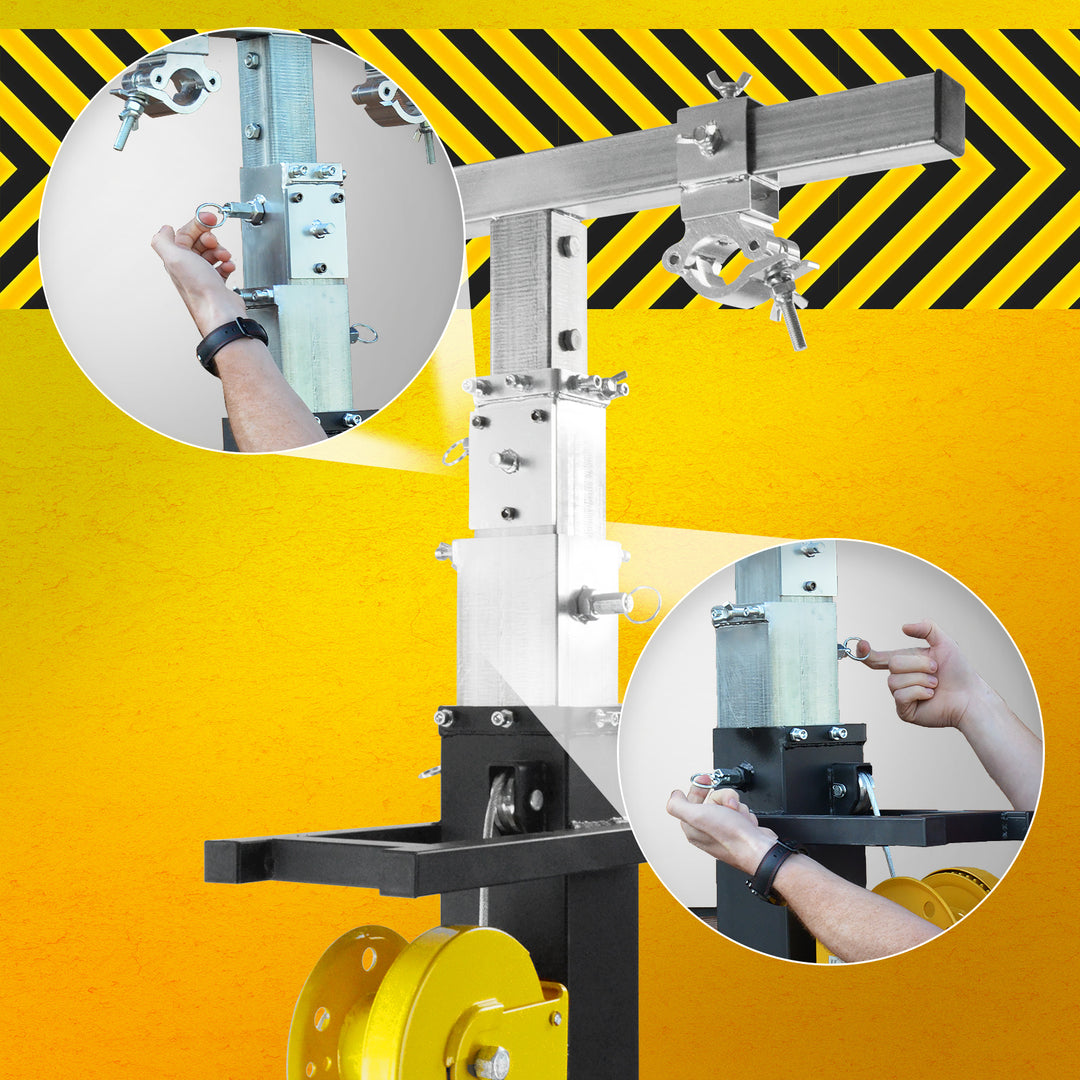 Hardman ST300 Bühnenturm mit Seilzug, 2 bis 5,5 m, 300 kg