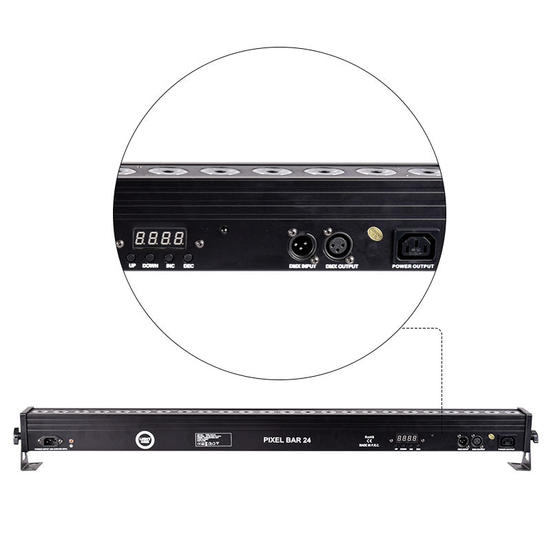 LIGHT4ME PIXEL BAR 24x3W MKIII IR LED-Bar Fernbedienung