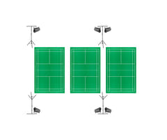 Natminton – Komplettpaket für 3 Spielfelder