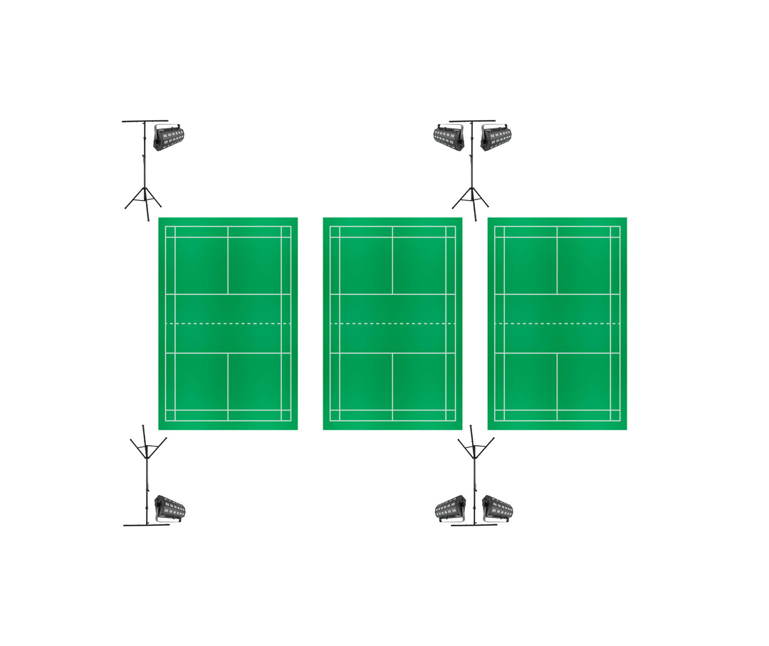 Natminton – Komplettpaket für 3 Spielfelder