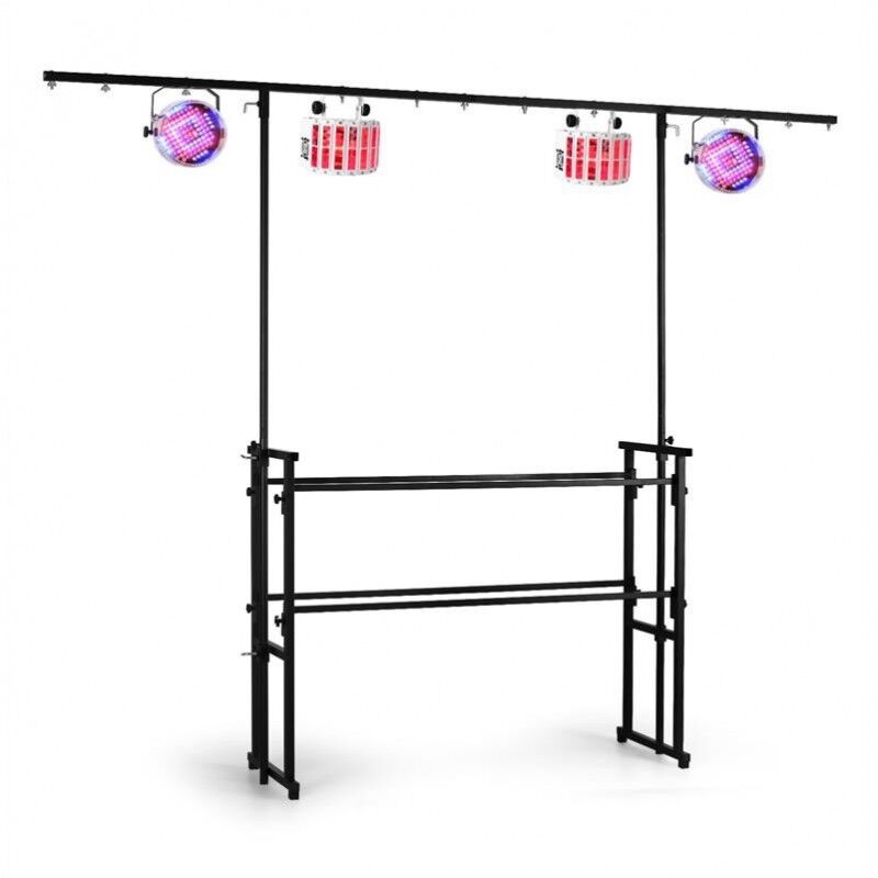 Professionel DJ Stand m. Lysbar
