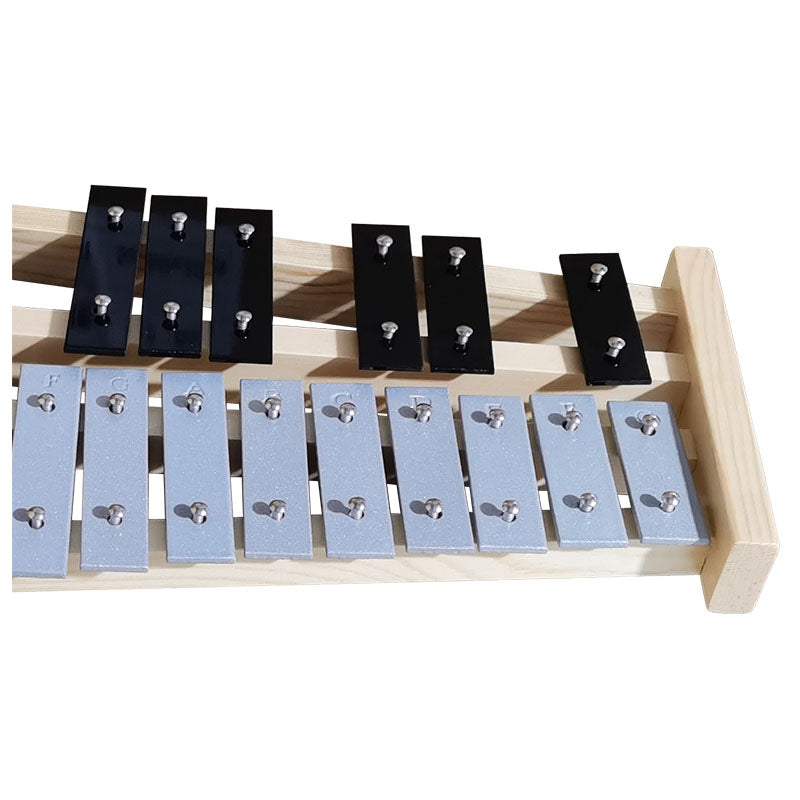 V-TONE DC27 Chromatische Glockenspiele für Kinder – 27 Töne mit Etui und Schlägeln