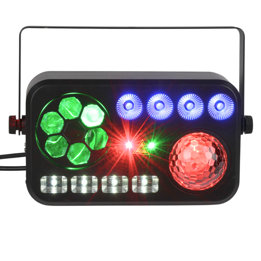 LIGHT4ME PARTY V Multi-Effekt LED-Licht RGBW-UV 6