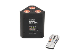 EUROLITE Set 4x AKKU TL-3 QCL RGB+UV Trusslight + Koffer mit Ladefunktion