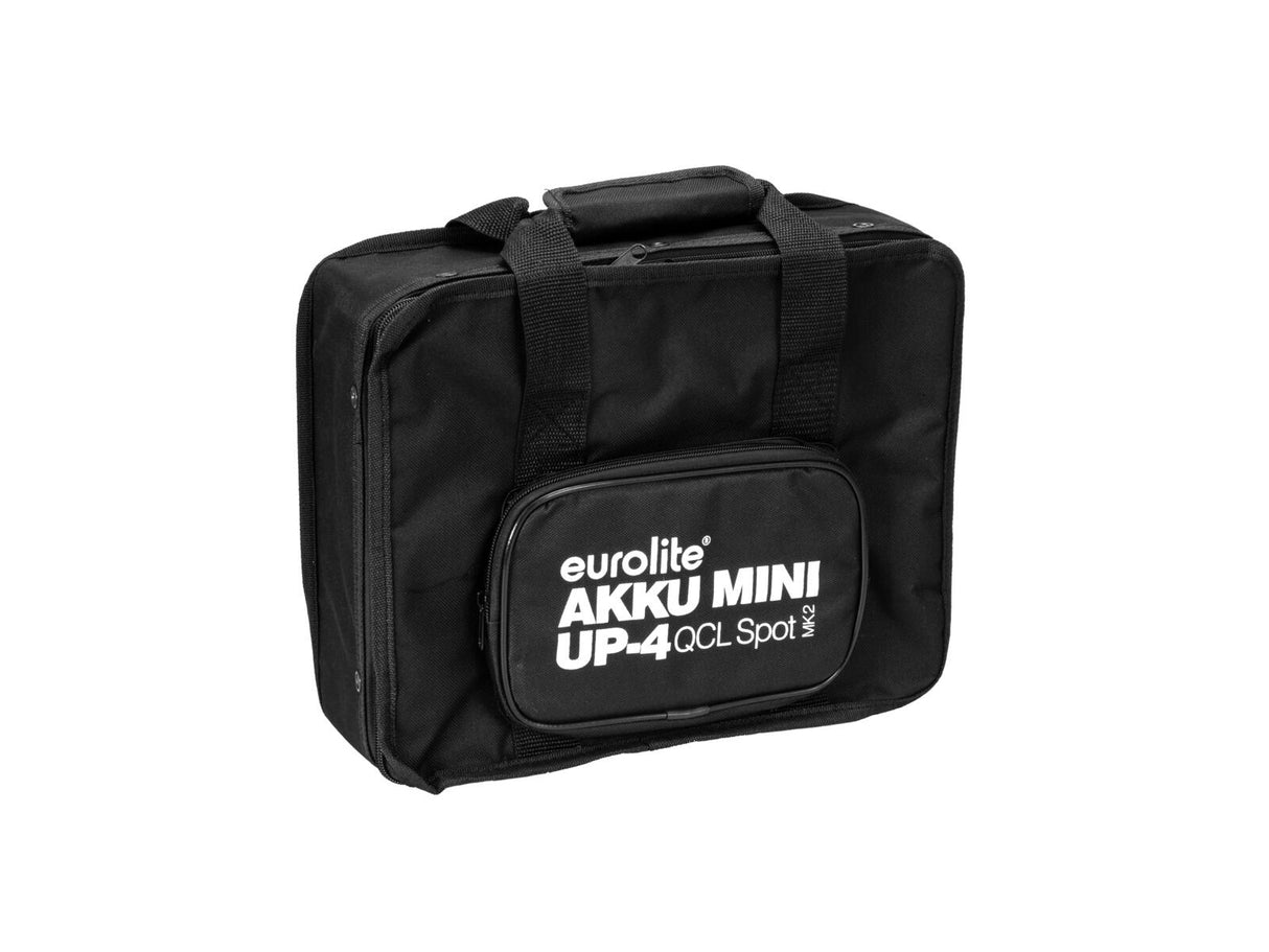 EUROLITE Set 4x AKKU Mini UP-4 QCL Spot MK2 + Soft bag
