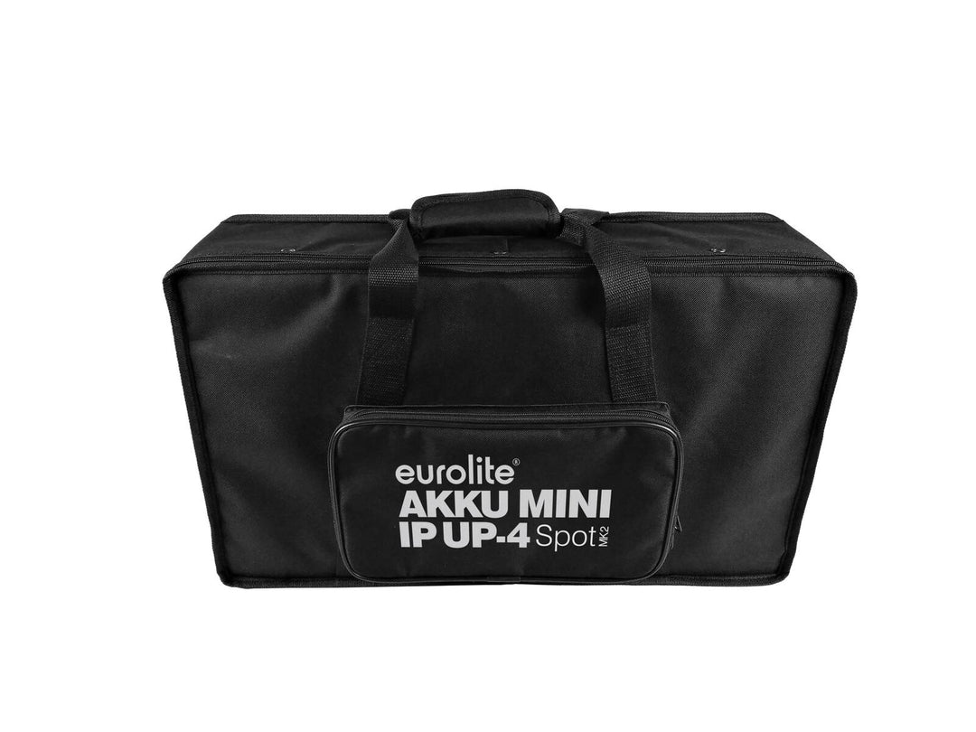 EUROLITE Set 6x AKKU Mini IP UP-4 QCL Spot MK2 + Softbag