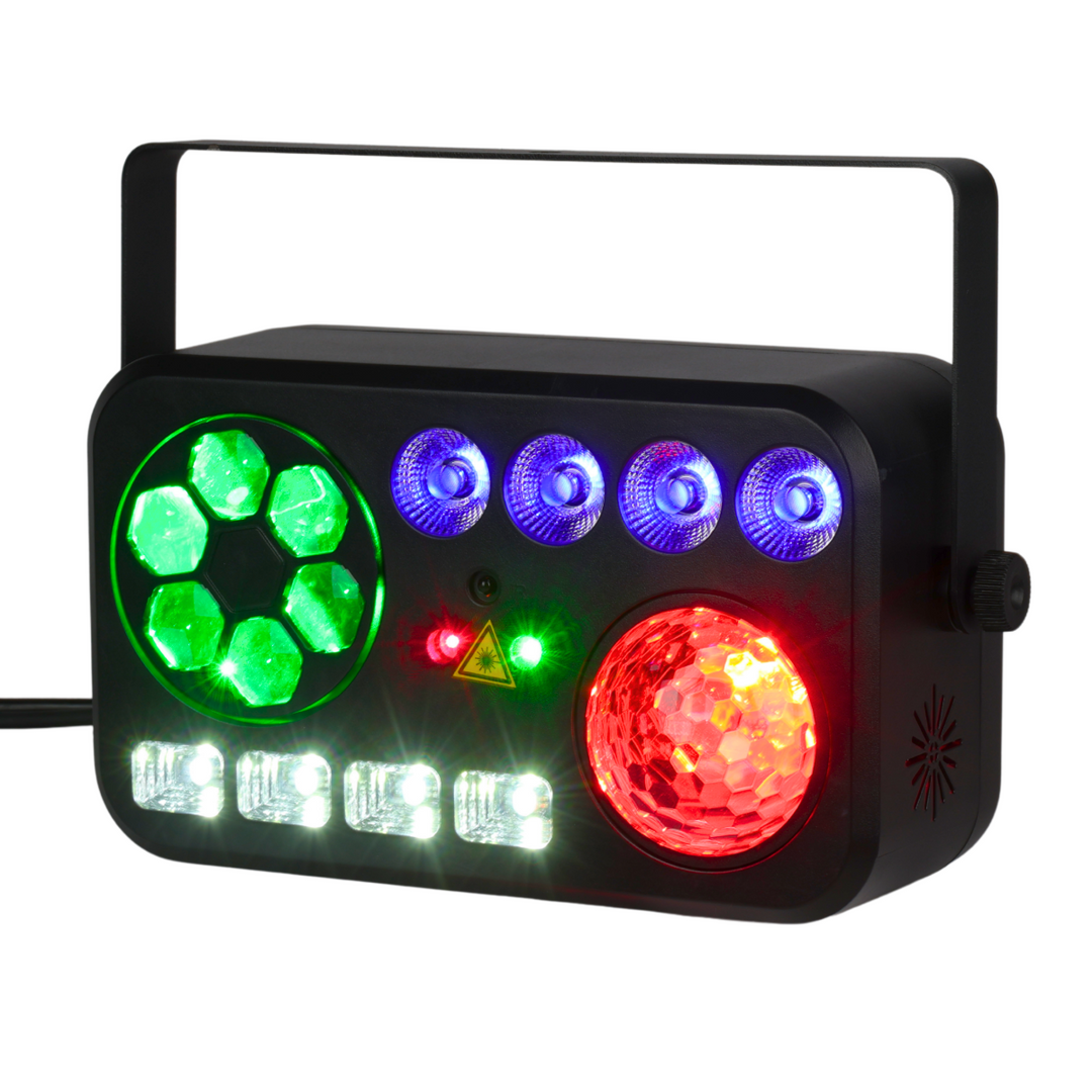 LIGHT4ME PARTY V Multi-Effekt LED-Licht RGBW-UV 6
