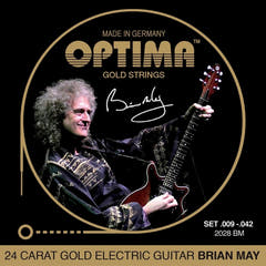Optima Saiten für E-Gitarre Goldsaiten rund gewickelt - Set (2028BM)