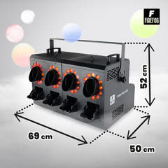 Firefog BUBBLE FOGGER 2000 nebel- und Blasenmaschine mit LED und DMX