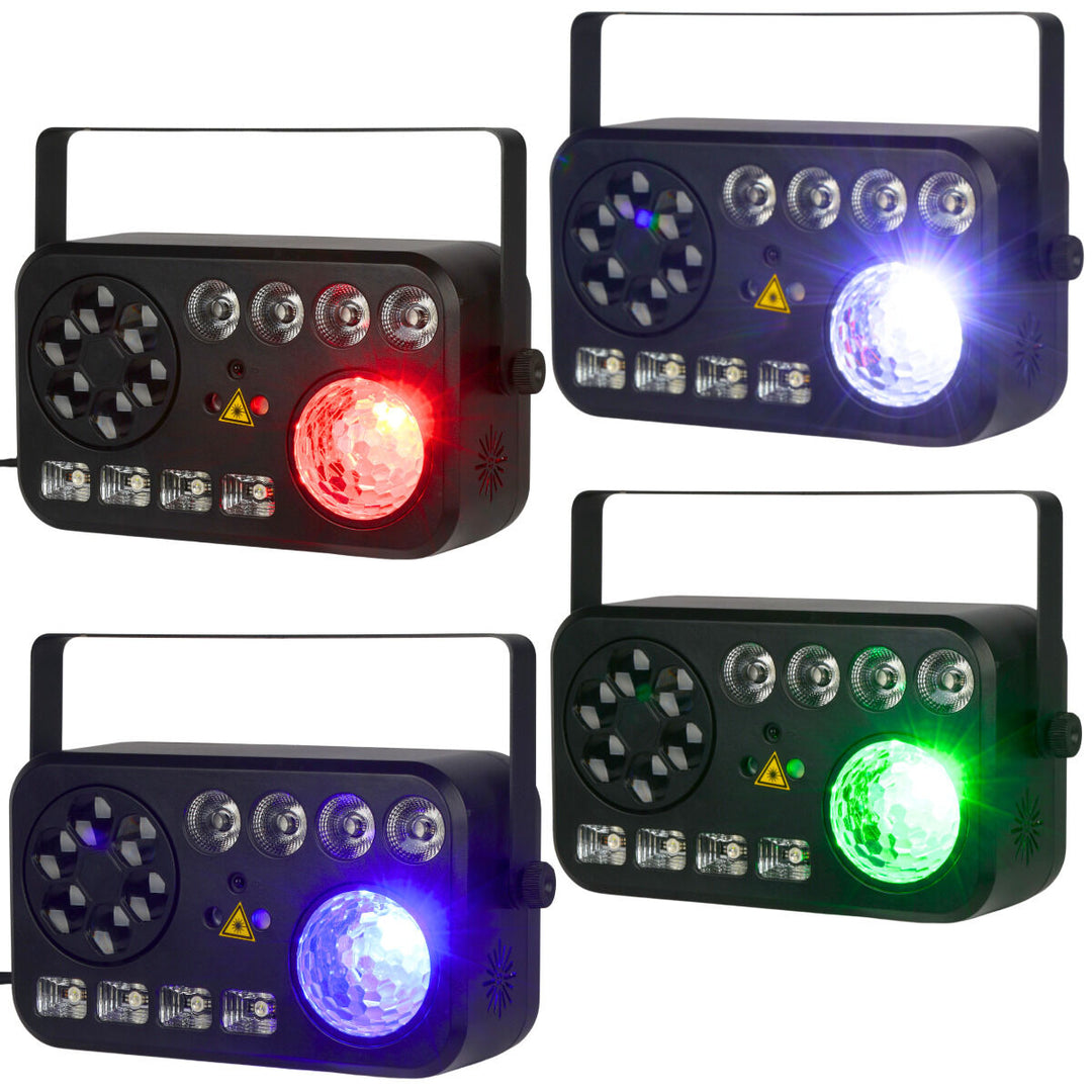 LIGHT4ME PARTY V Multi-Effekt LED-Licht RGBW-UV 6