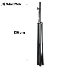 Hardman HLS2 Lichtstativ mit T-Bar, 2,5 m, 70 kg, schwarz