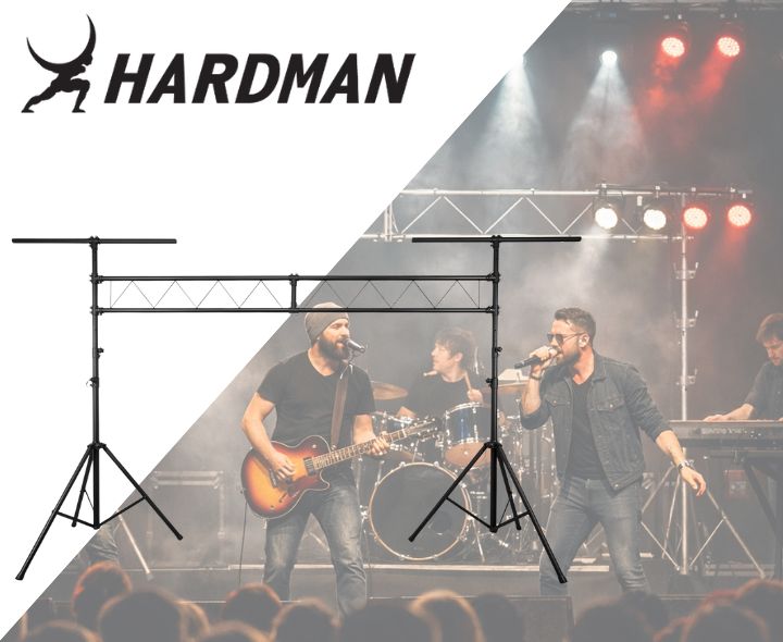 Hardman SDLS1 Lichtbrücke auf Stativen, 3,5 m hoch und 3 m breit