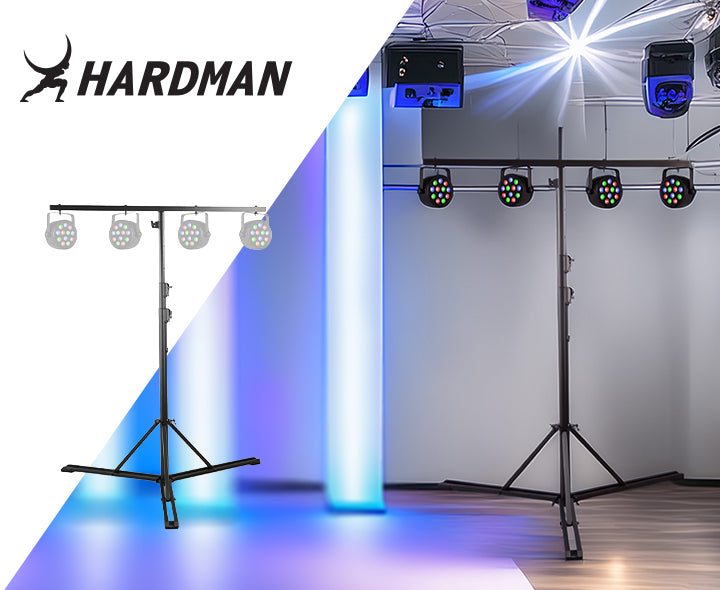 Hardman HLS13 Lichtstativ mit T-Bar und Tasche, 3 m, 70 kg
