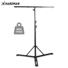 Hardman HLS13 Lichtstativ mit T-Bar und Tasche, 3 m, 70 kg