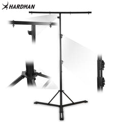 Hardman HLS13 Lichtstativ mit T-Bar und Tasche, 3 m, 70 kg